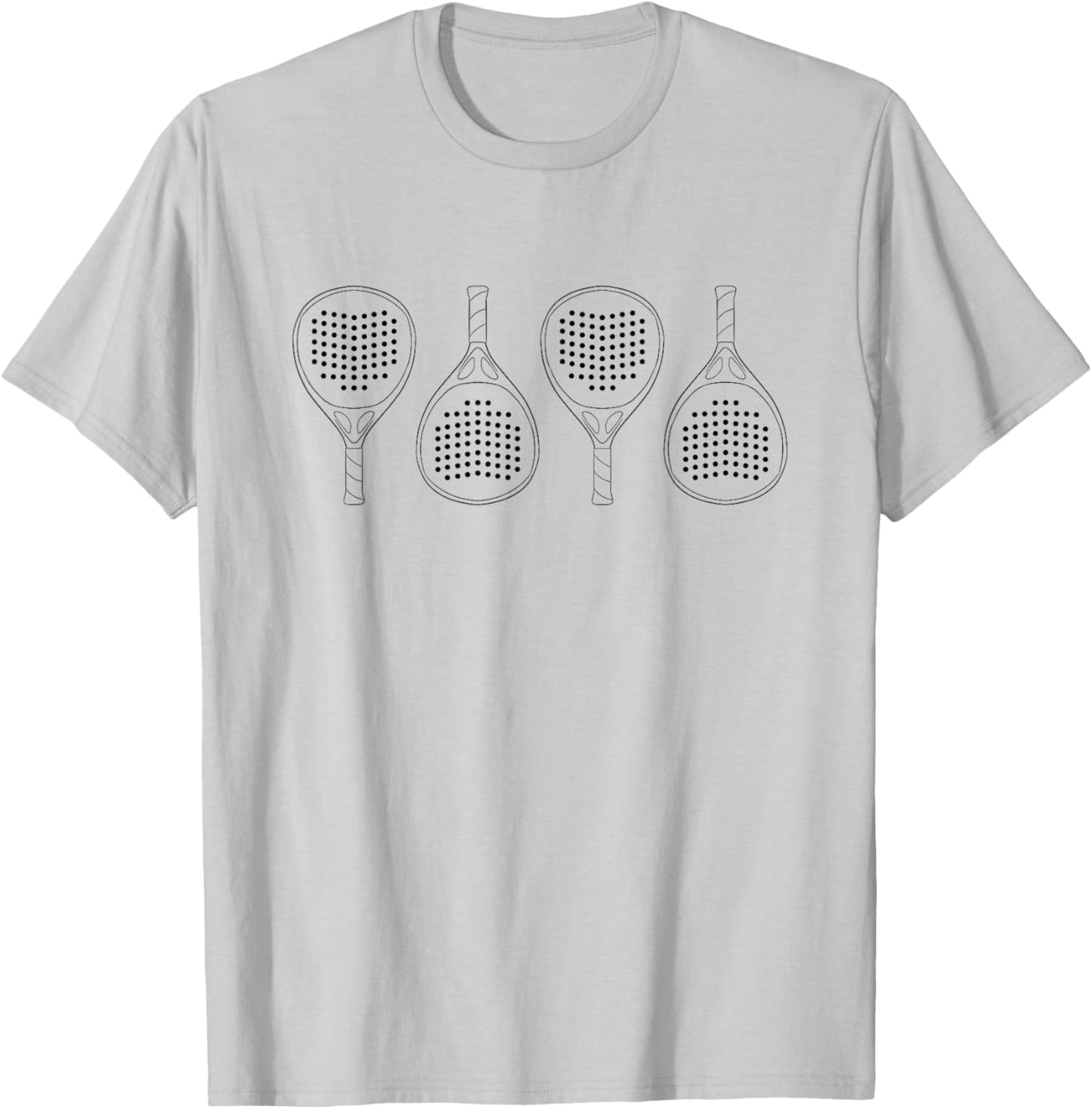 Padel Paddle Tennis Racket Ball T-Shirt - T-Shirt | Ash