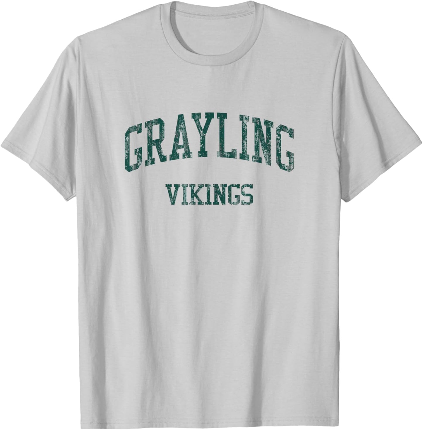Grayling High School HS Grayling MI Vintage Sports T-Shirt - T-Shirt | Ash