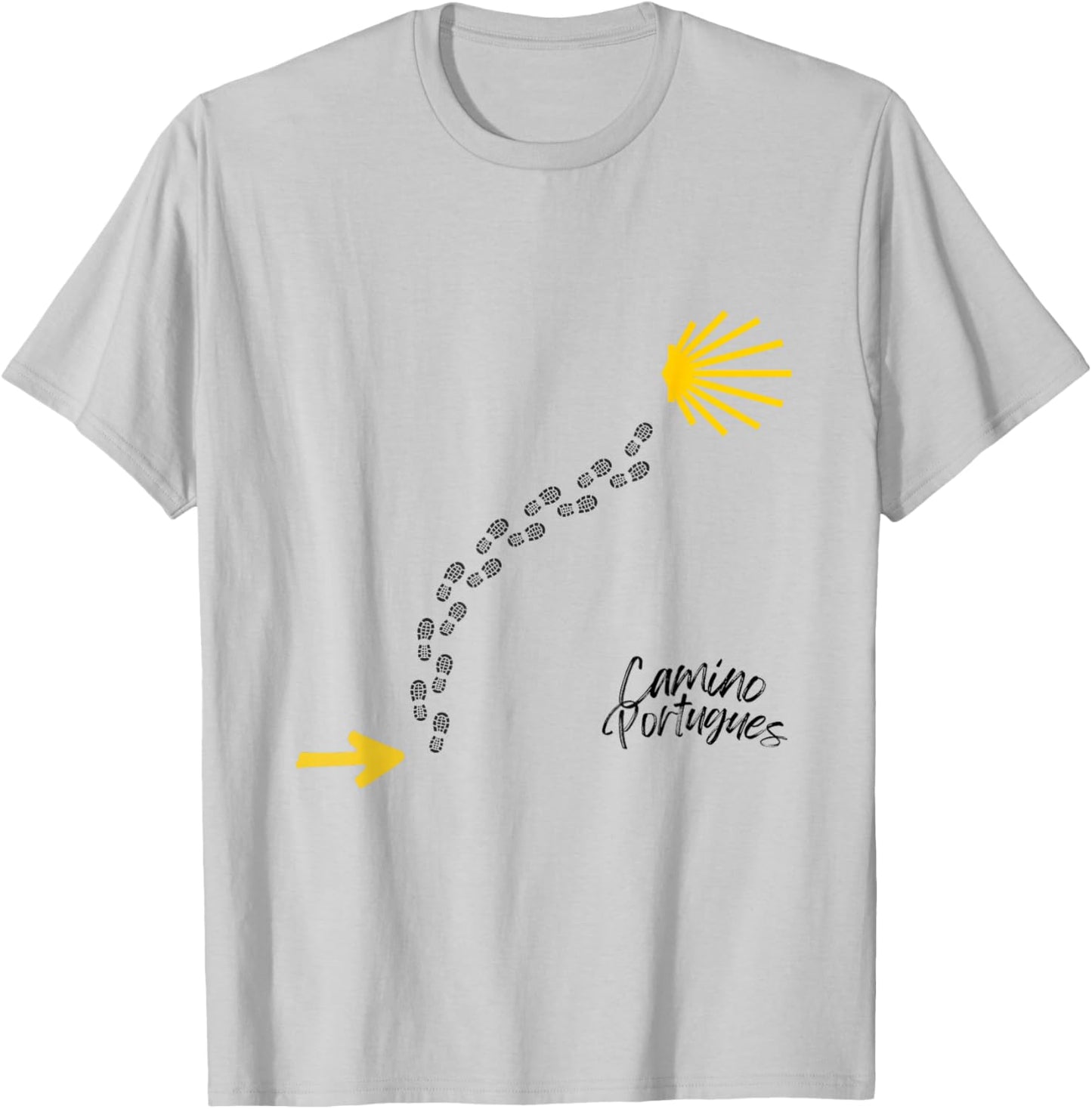 Traces of the Portuguese Way, Camino de Santiago T-Shirt - T-Shirt | Ash
