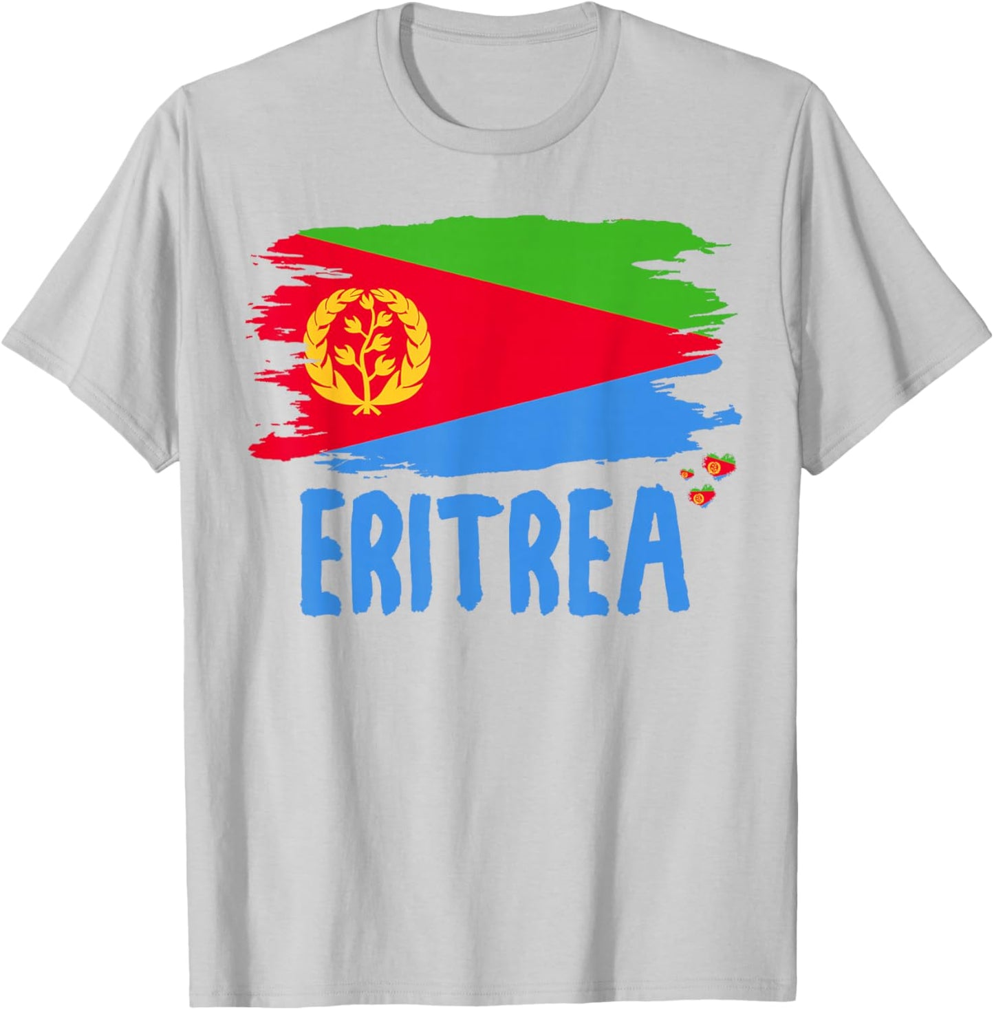 Eritrean Flag Outfit Idea & Eritrea Heritage Theme T-Shirt - T-Shirt | Ash