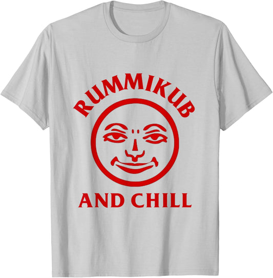Rummikub and Chill Funny Board Games Lover Game Night T-Shirt - T-Shirt | Ash
