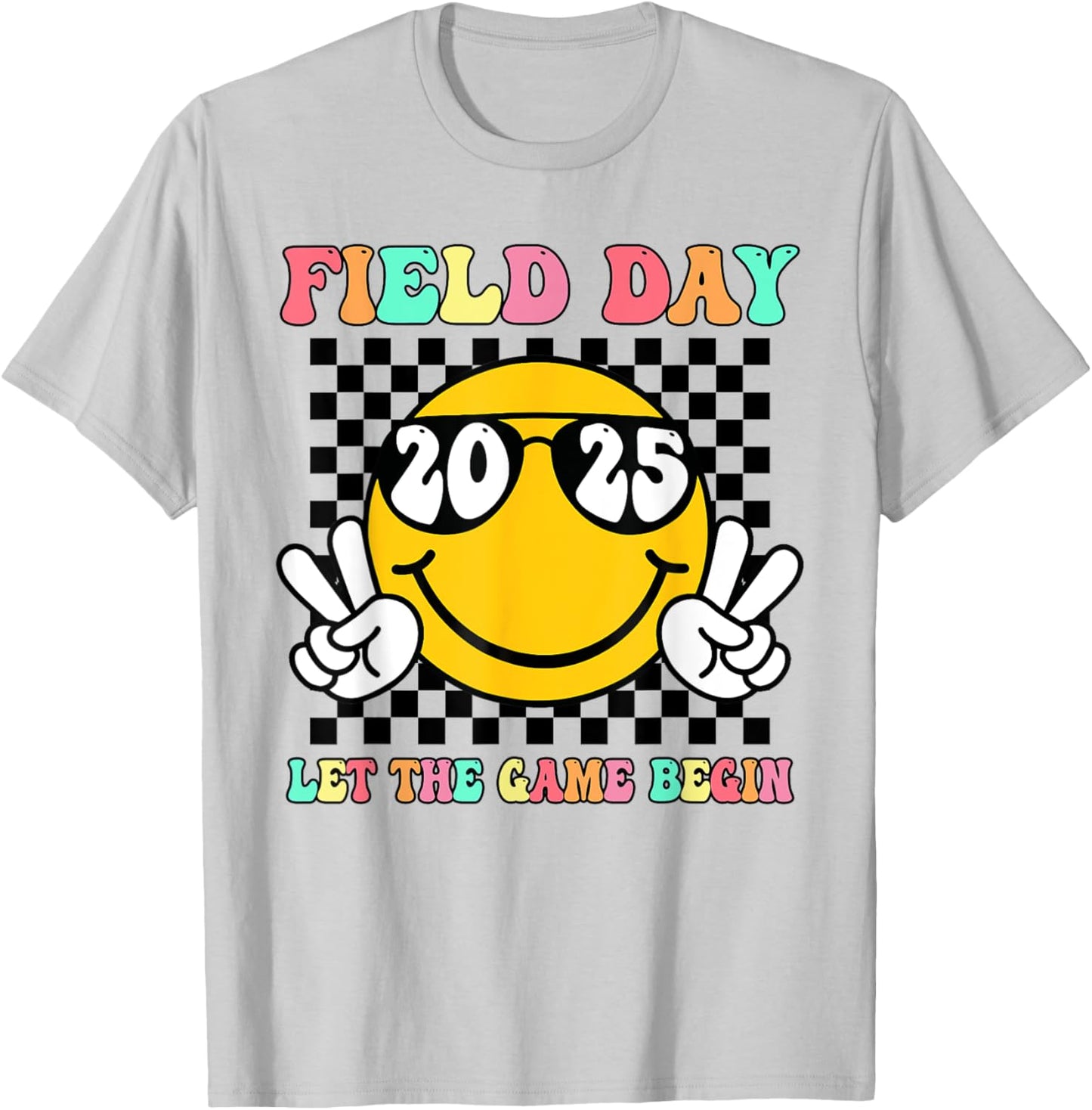 Field Day 2025 Let The Games Begin Yellow Team Teachers Kids T-Shirt - T-Shirt | Ash