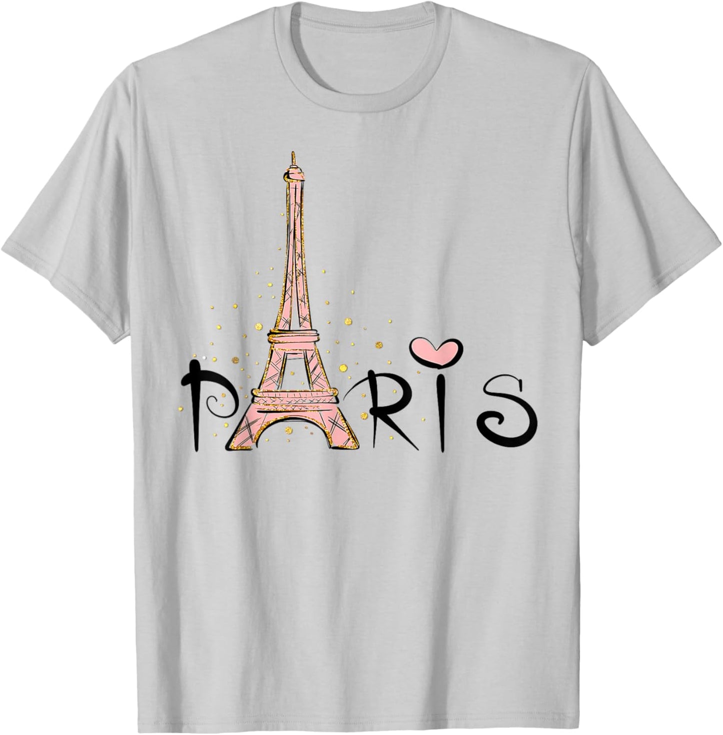Eiffel Tower Paris Girls Guys Travel Holiday France Souvenir T-Shirt - T-Shirt | Ash