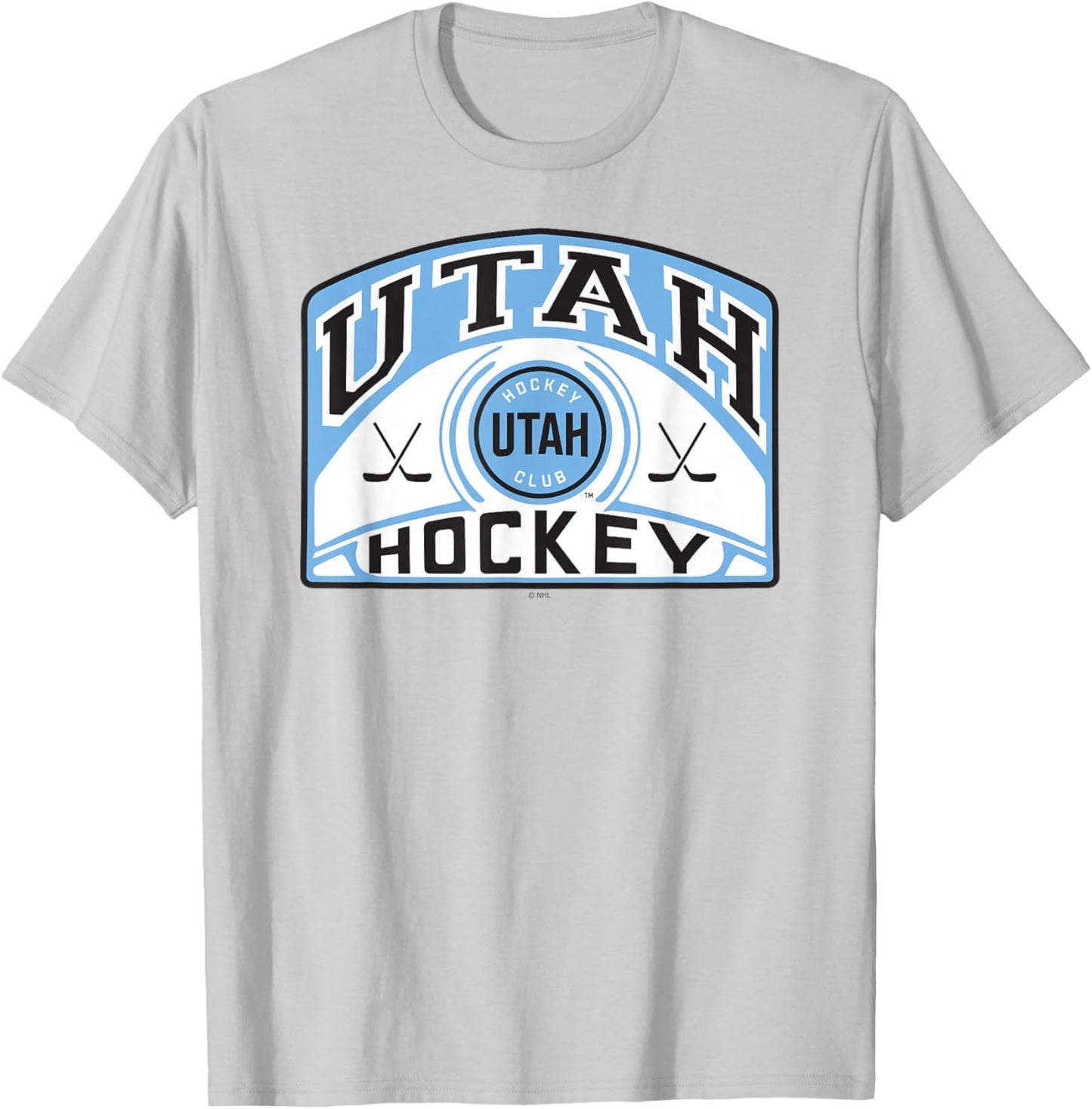 Utah Hockey Club Glide Gray Officially Licensed T-Shirt - T-Shirt | Ash