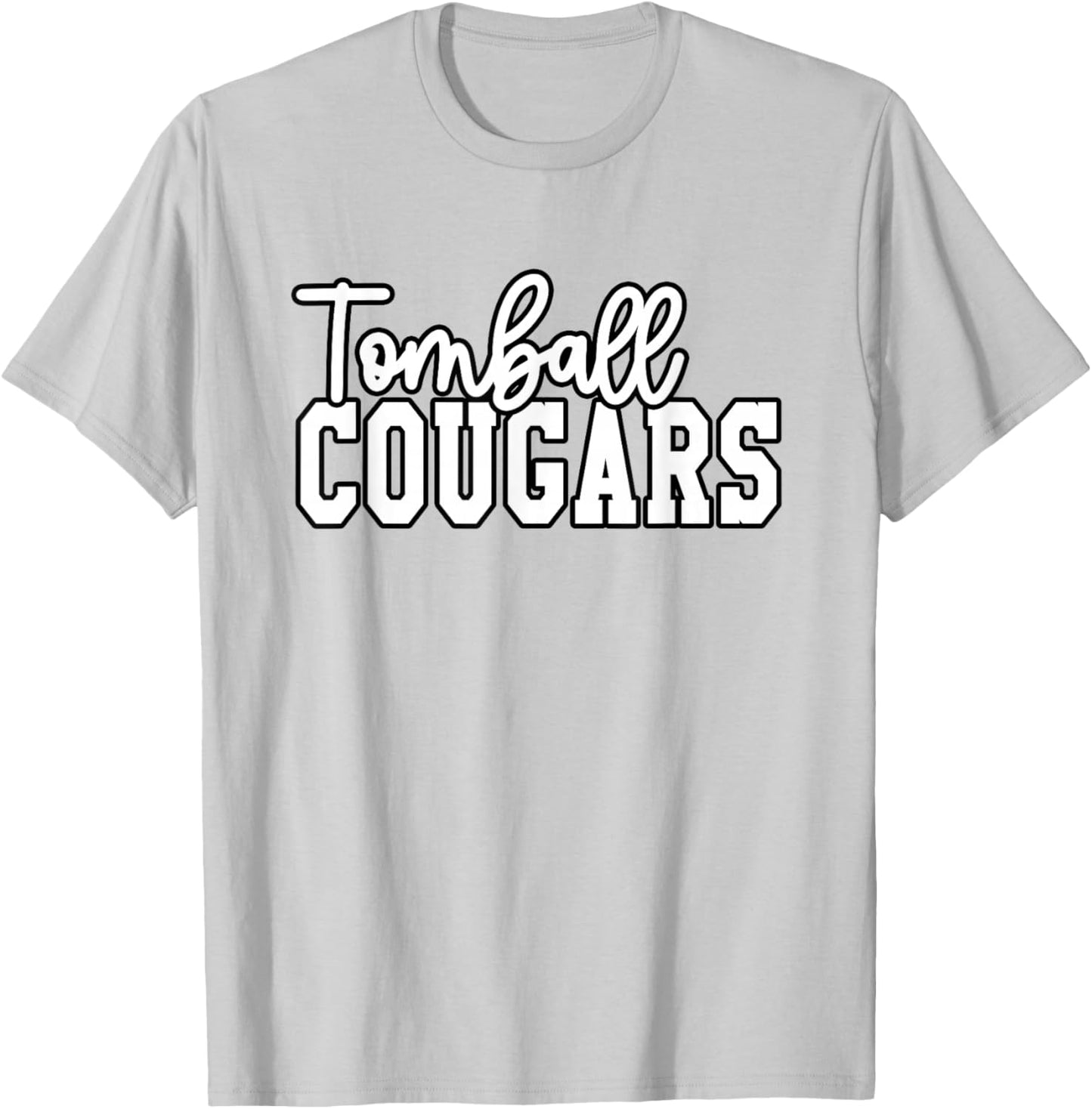 Tomball High School Cougars T-Shirt - T-Shirt | Ash
