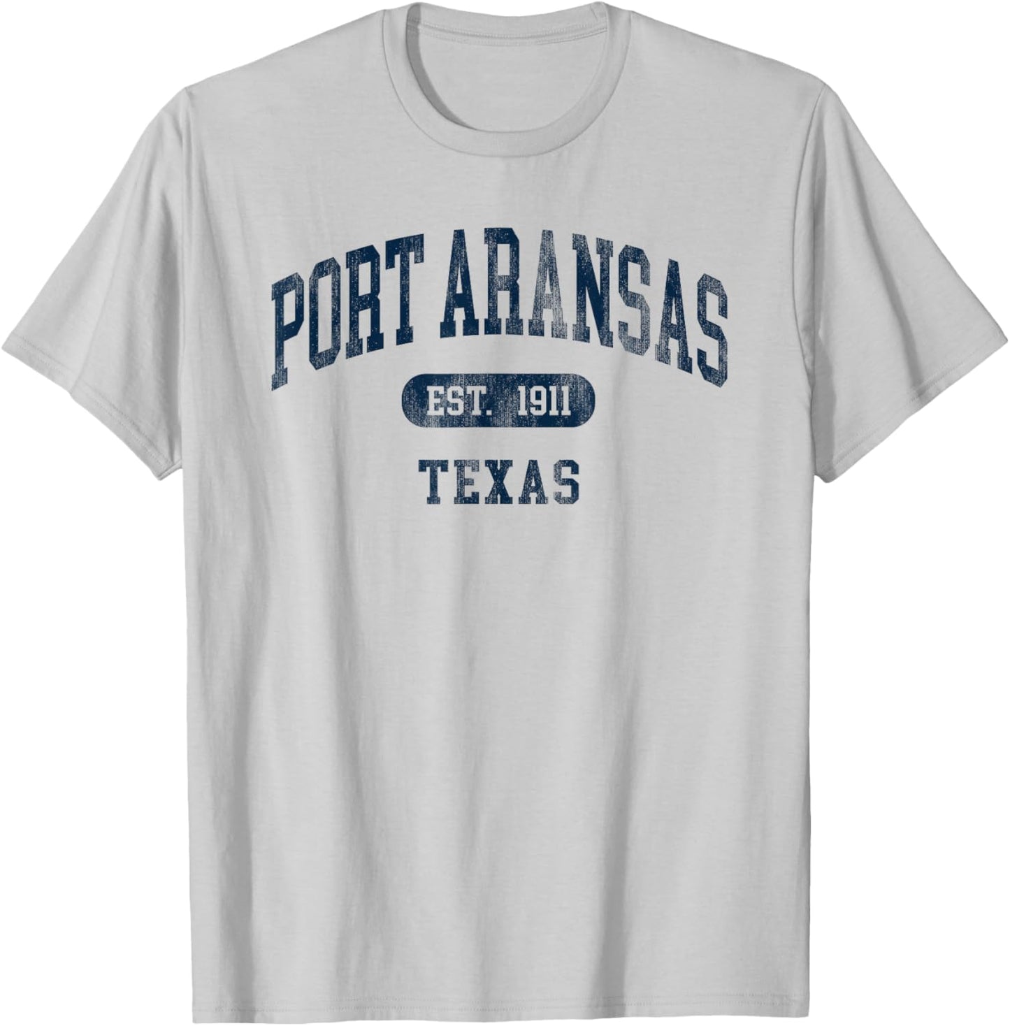 Port Aransas Texas Retro Preppy Throwback Souvenir T-Shirt - T-Shirt | Ash