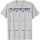 Class of 2037 Grow With Me Handprint 1st Day of First Grade T-Shirt - T-Shirt | Ash