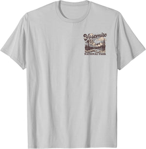 Yosemite National Park Front and Back T-Shirt - T-Shirt | Ash