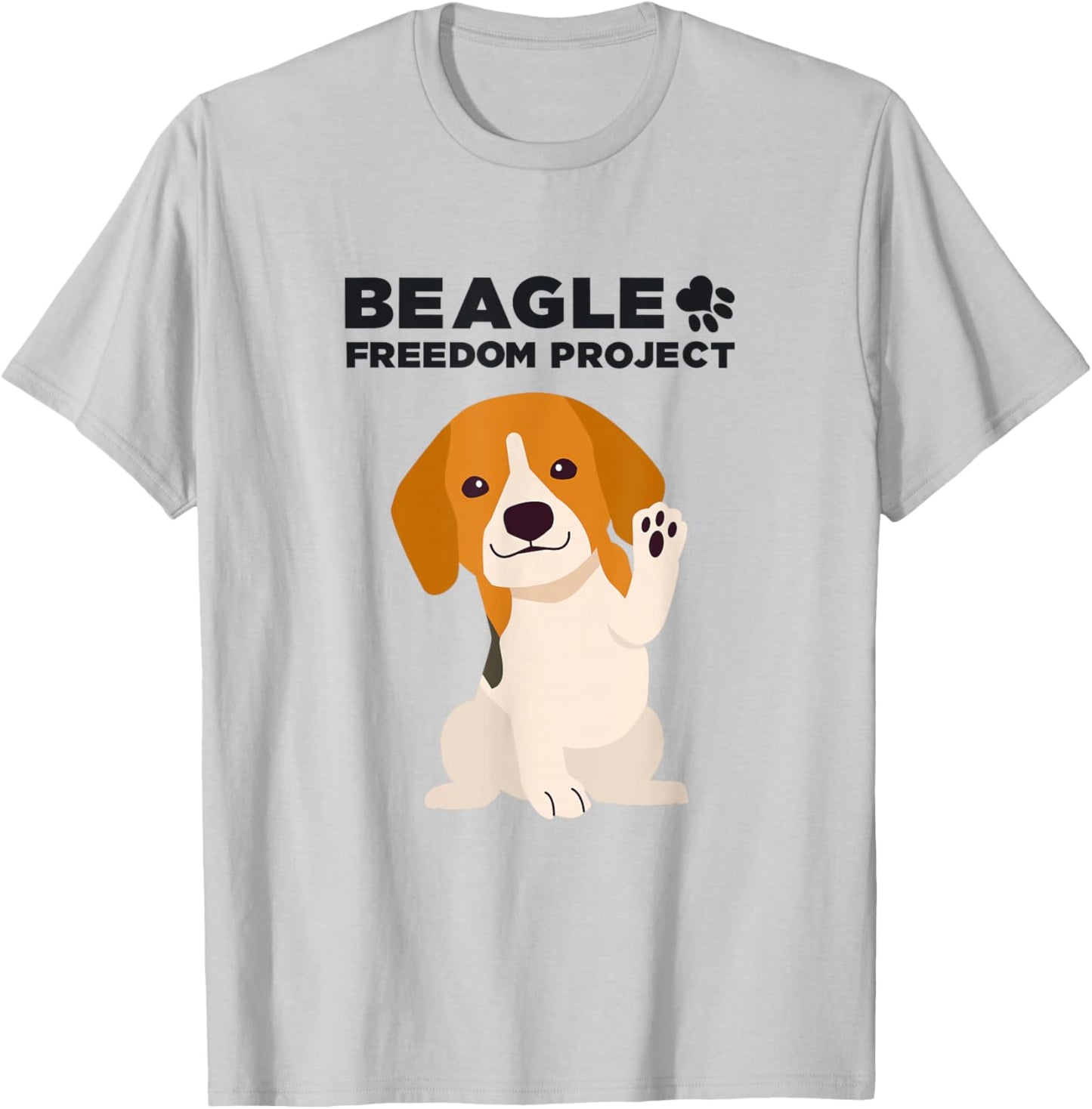 Beagle Freedom Project- Rescue Dogs- Free the Beagles T-Shirt - T-Shirt | Ash