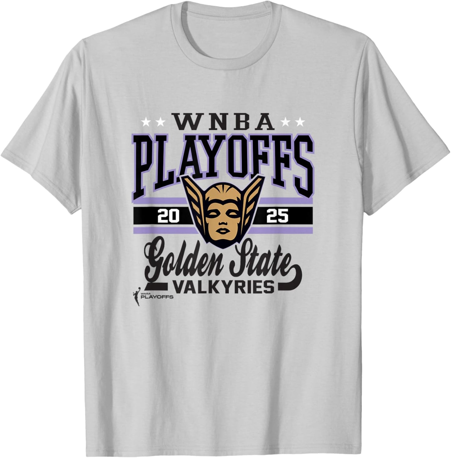 WNBA Official Golden State Valkyries 2025 Playoffs Action T-Shirt - T-Shirt | Ash
