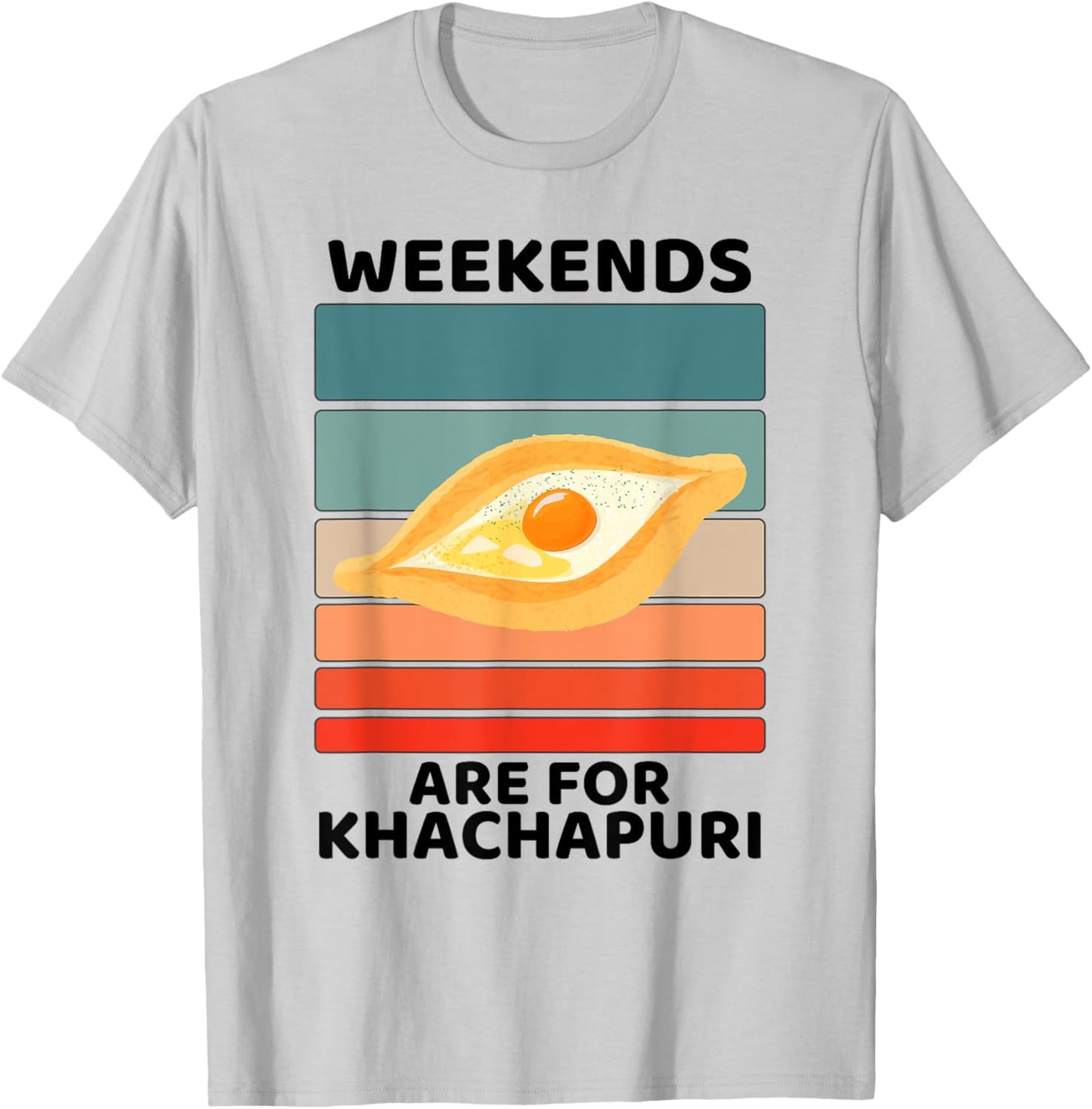 Vintage Khachapuri Food Lover Weekends Are For Khachapuri T-Shirt - T-Shirt | Ash