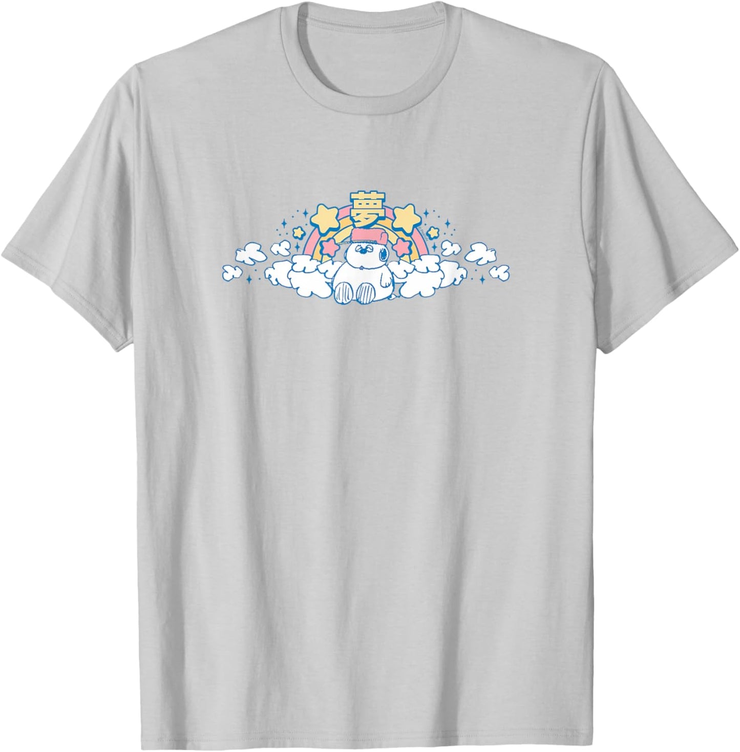Peanuts - Olaf - Kawaii Print T-Shirt - T-Shirt | Ash