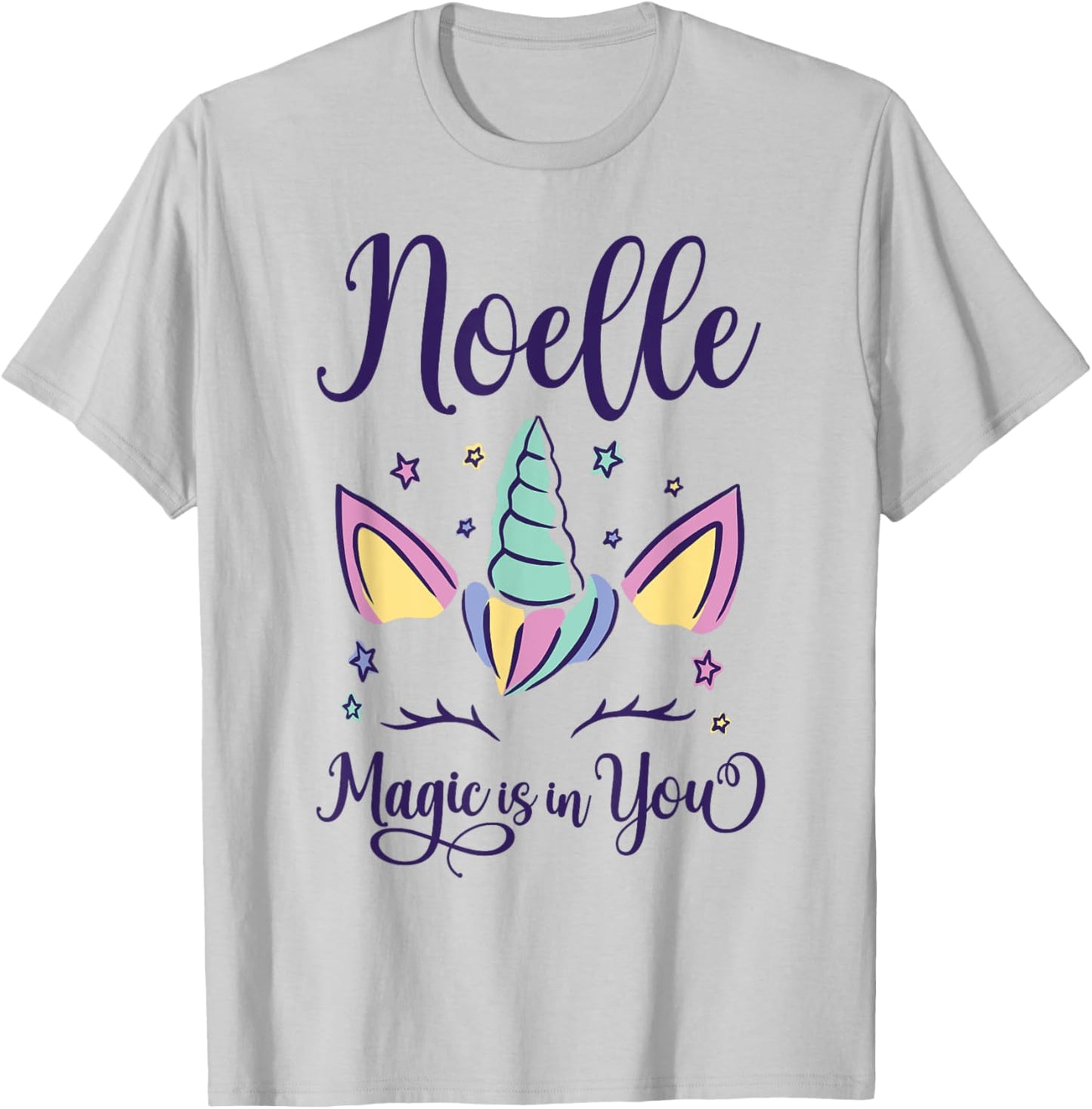 First Name Noelle Personalized I Love Noelle T-Shirt - T-Shirt | Ash