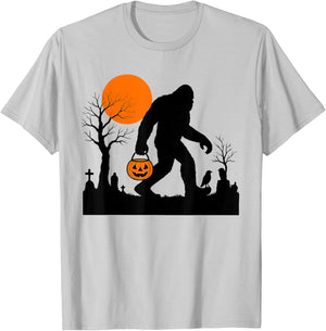 Funny Halloween Sasquatch Costume Bigfoot Scary Party T-Shirt - T-Shirt | Ash
