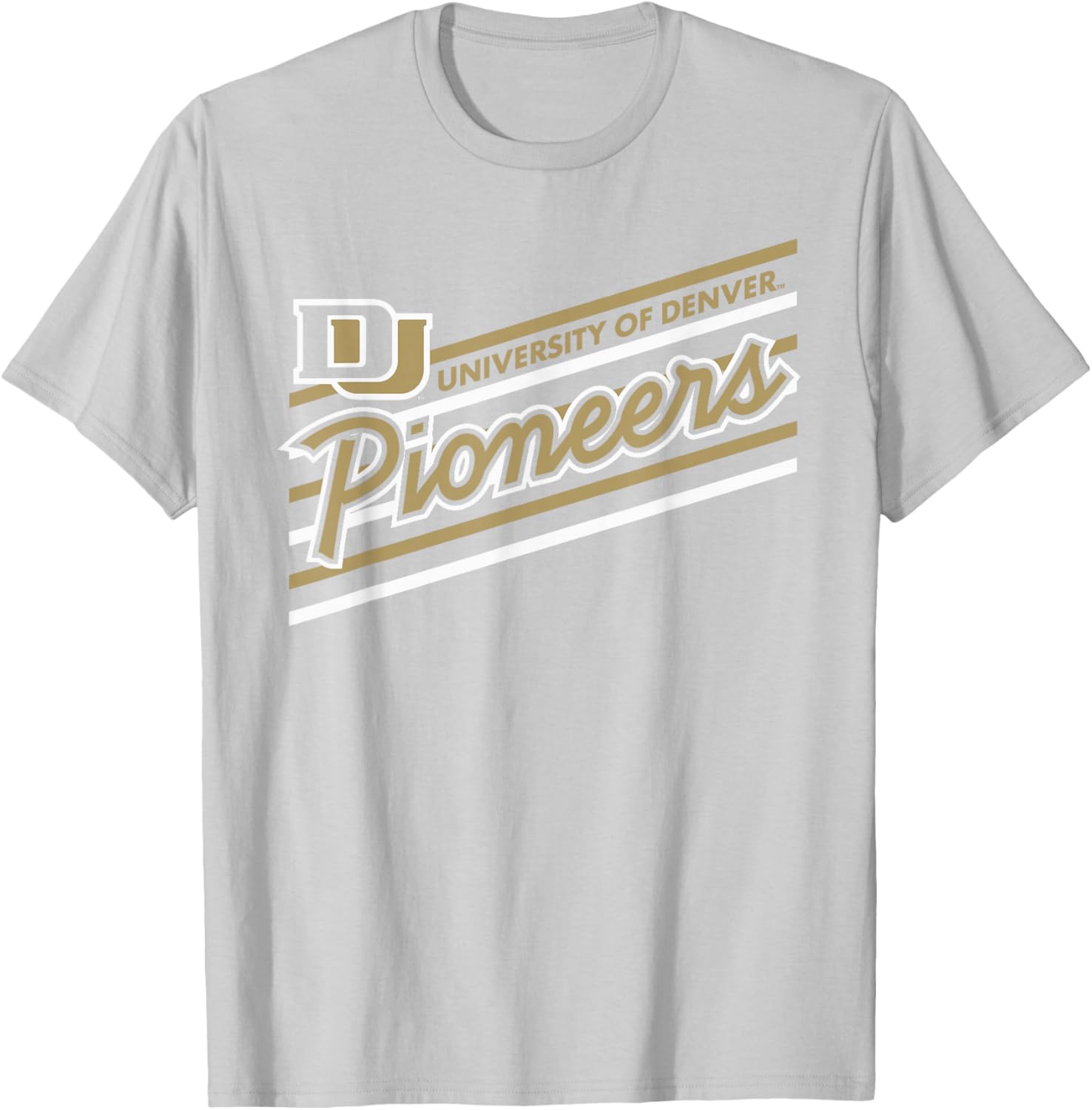 Denver Pioneers Retro Performer Red Officially Licensed T-Shirt - T-Shirt | Ash