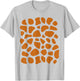Giraffe Costume Giraffe Pattern Carnival Fancy Dress T-Shirt - T-Shirt | Ash