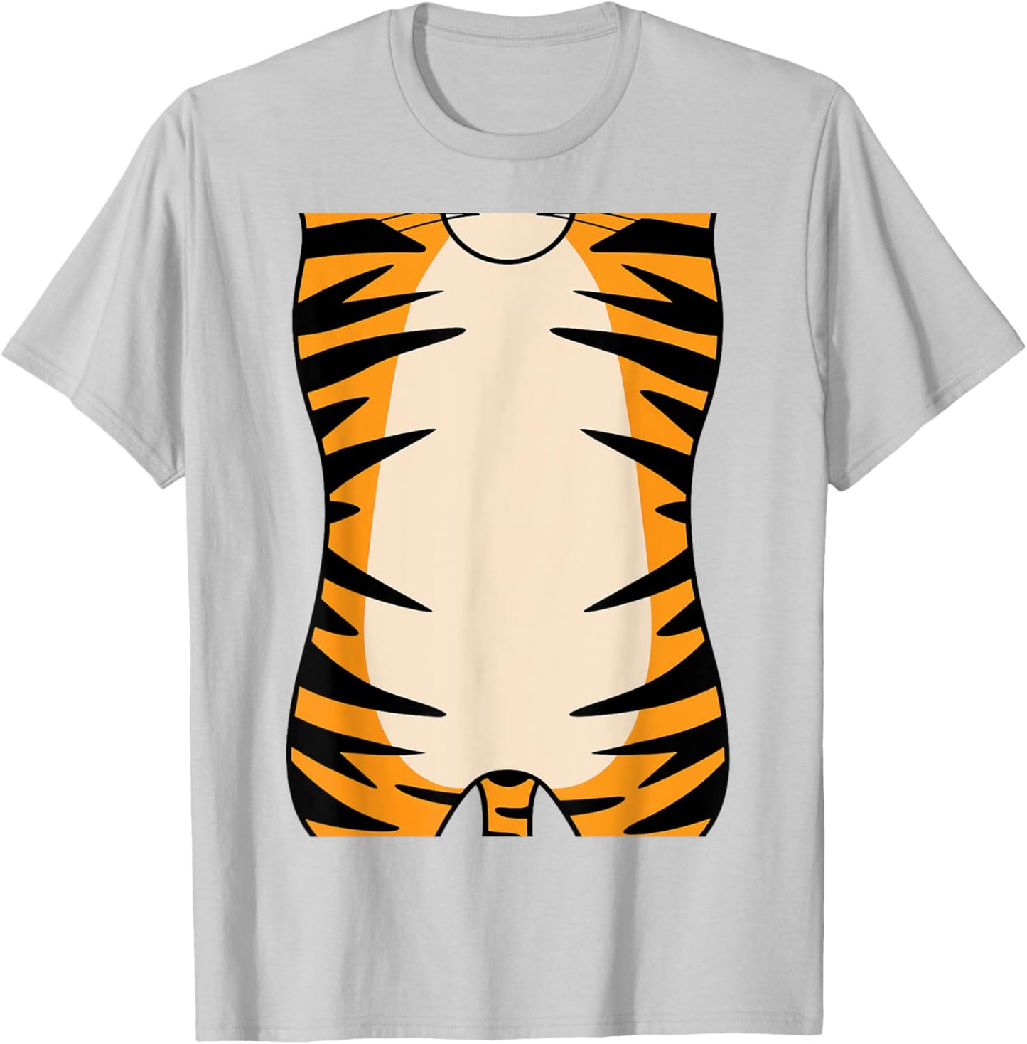 Tiger Shirt Adult Kids Men Women Tiger Costume T-Shirt - T-Shirt | Ash