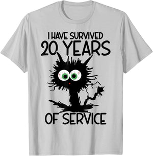 I Have Survived 20 Years Of Of Service T-Shirt - T-Shirt | Ash