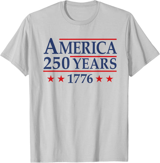 America Retro 250 Years 250th Anniversary USA 1776 2026 T-Shirt - T-Shirt | Ash