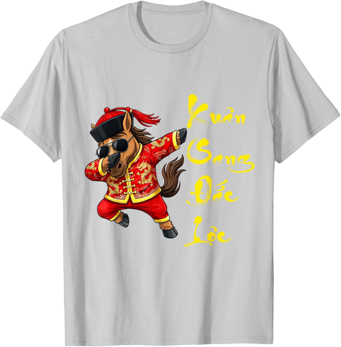 Vietnamese New Year Decorations 2026 for Kids, Men and Women T-Shirt - T-Shirt | Ash