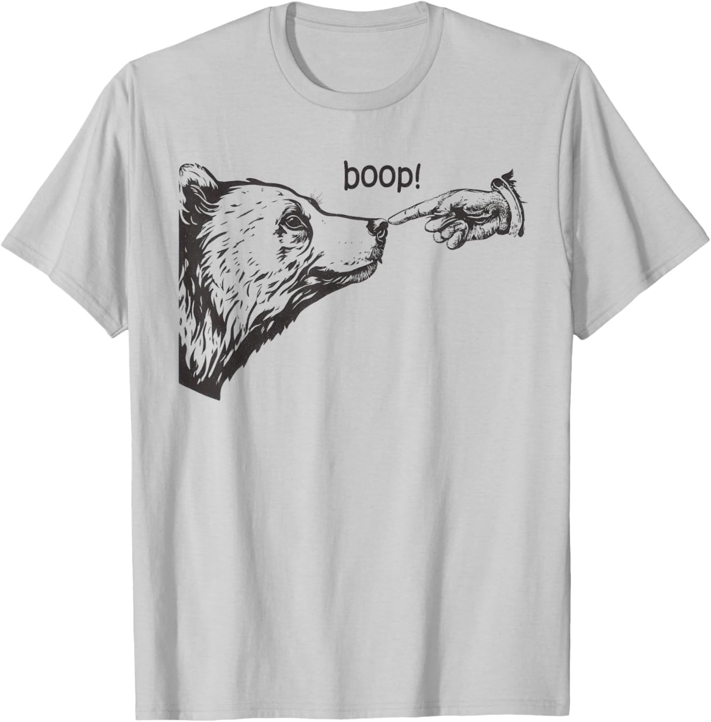 Retro Boop Bear Vintage T-Shirt - T-Shirt | Ash