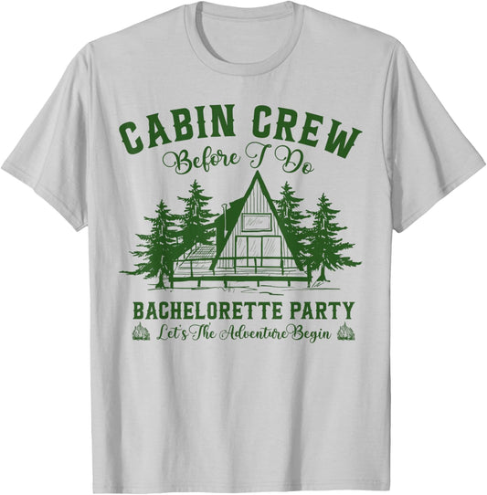 Cabin Crew Before I Do Bachelorette Party Team Bride T-Shirt - T-Shirt | Ash