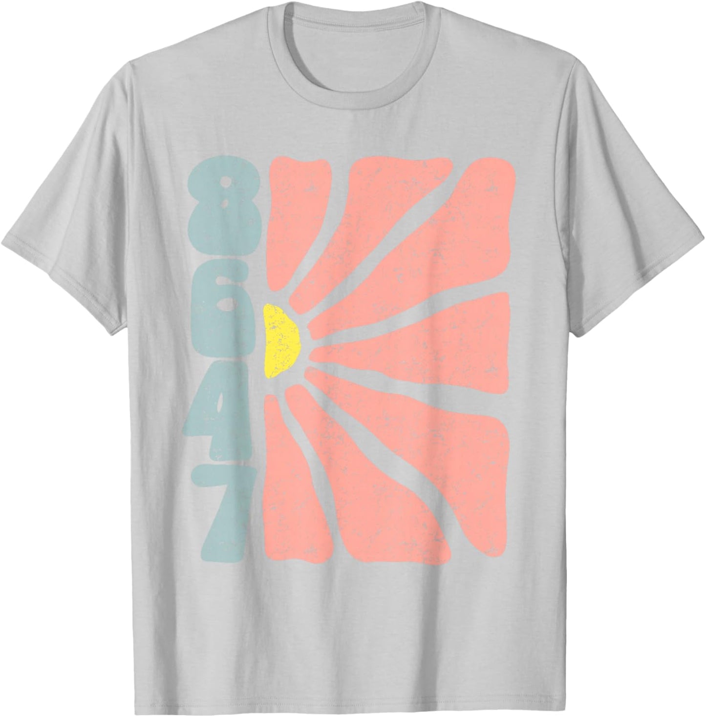 Subtle Boho Flowers Anti-Trump, Impeach Trump, Subtle 8647 T-Shirt - T-Shirt | Ash