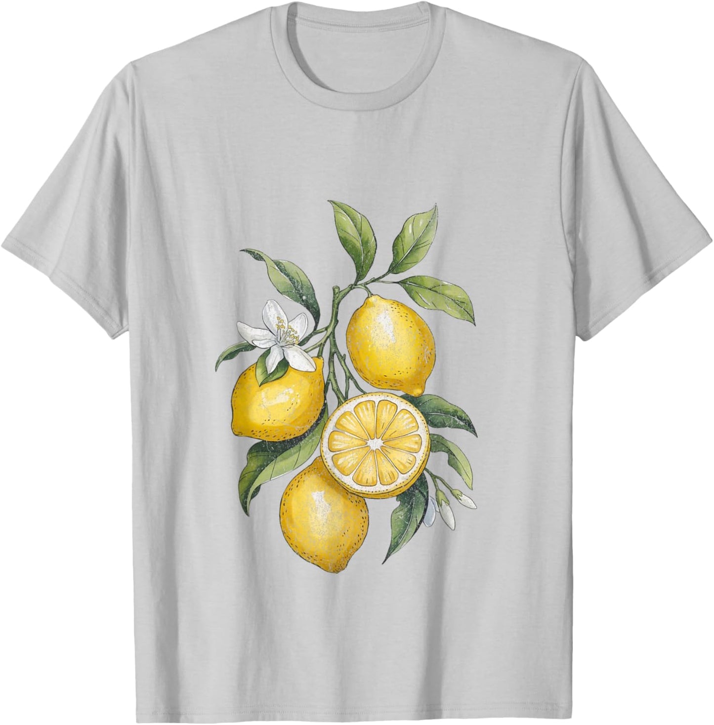 Citrus Vibes Vintage Lemon T-Shirt - T-Shirt | Ash