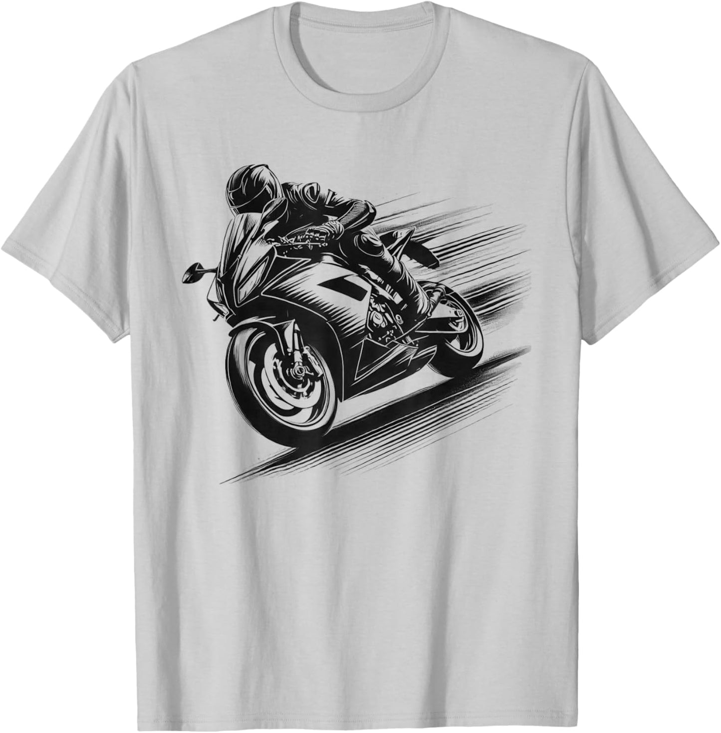 Fun Fast Motorcycle Crotch Rocket Sport Bike Rider T-Shirt - T-Shirt | Ash