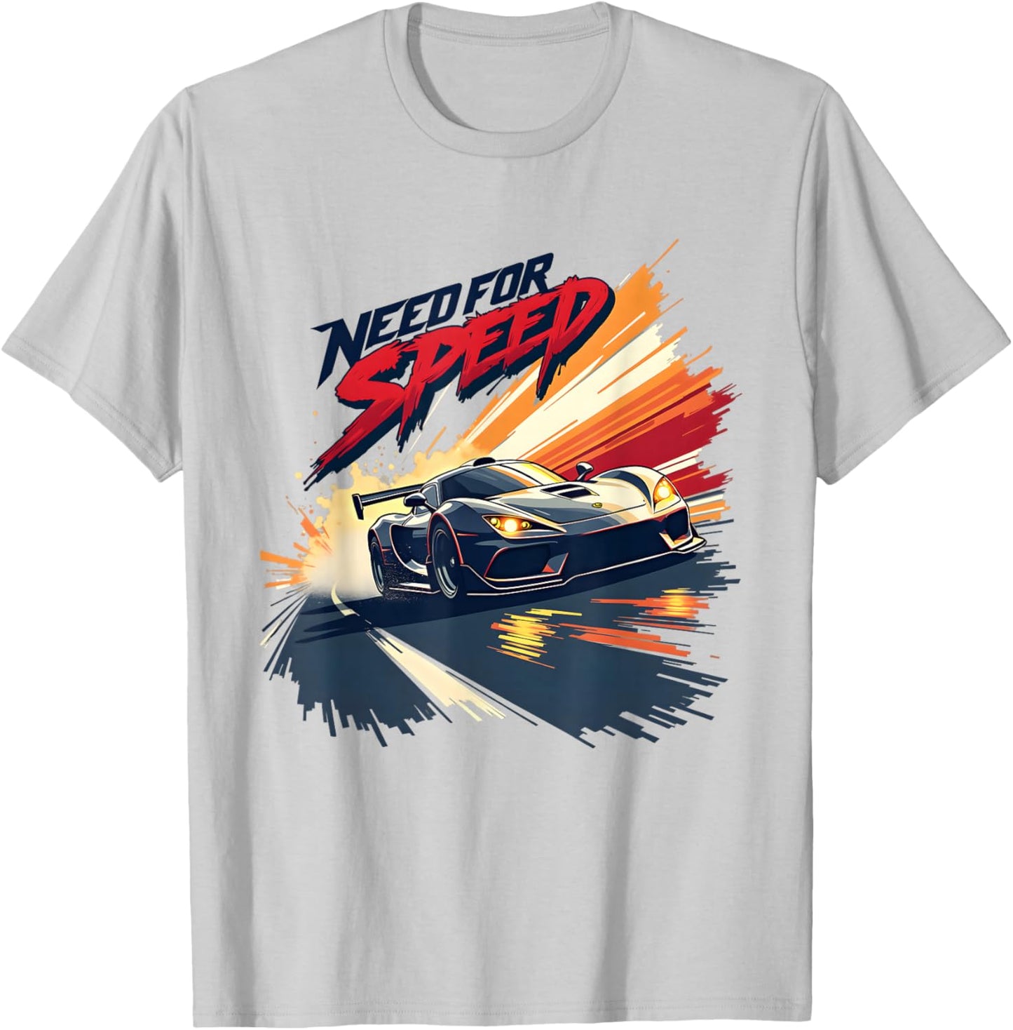 Need for Speed High-Octane Racing Graphic Design T-Shirt - T-Shirt | Ash