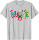 Christmas Nurse Stethoscope Xmas Coquette Bow Nursing School T-Shirt - T-Shirt | Ash