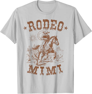 Rodeo Mimi Western Cowboy Family Matching Mother's Day T-Shirt - T-Shirt | Ash