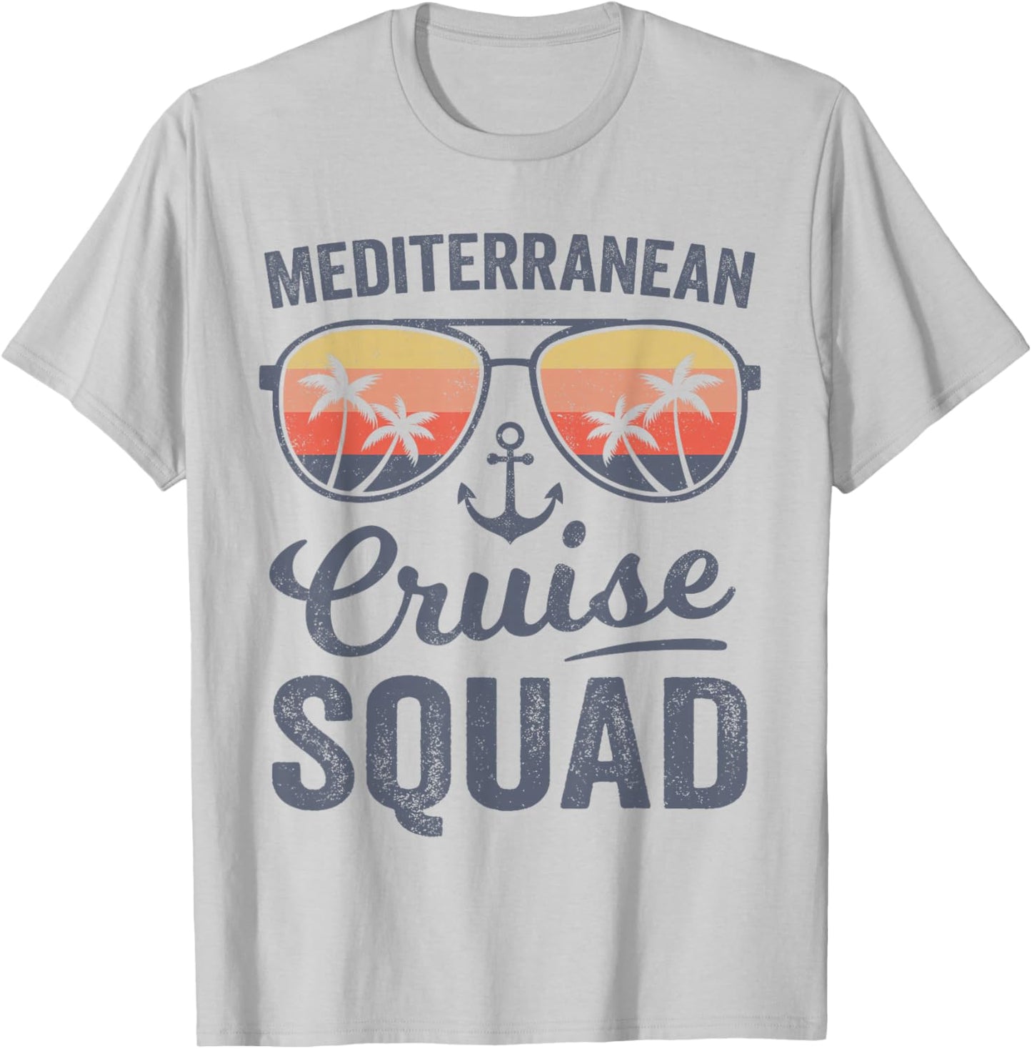 Mediterranean Cruise Squad 2025 Europe Family Matching T-Shirt - T-Shirt | Ash