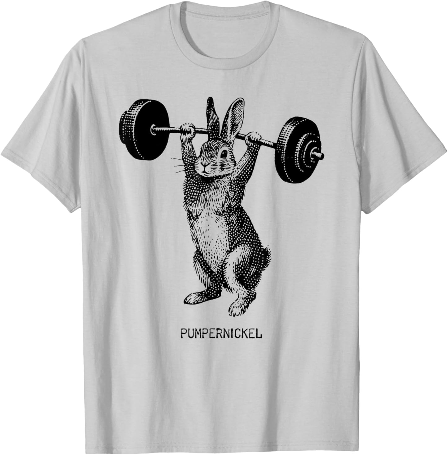 Osterhase Gewichtheben Pumpernickel Hase Gym Fitness T-Shirt - T-Shirt | Ash