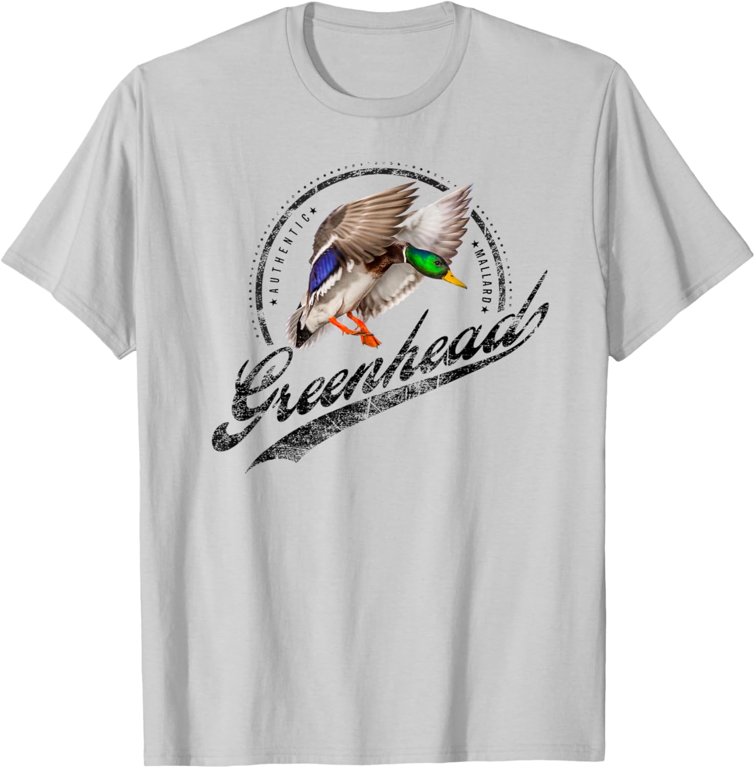 Mallard duck hunting waterfowl greenhead drake T-Shirt - T-Shirt | Ash