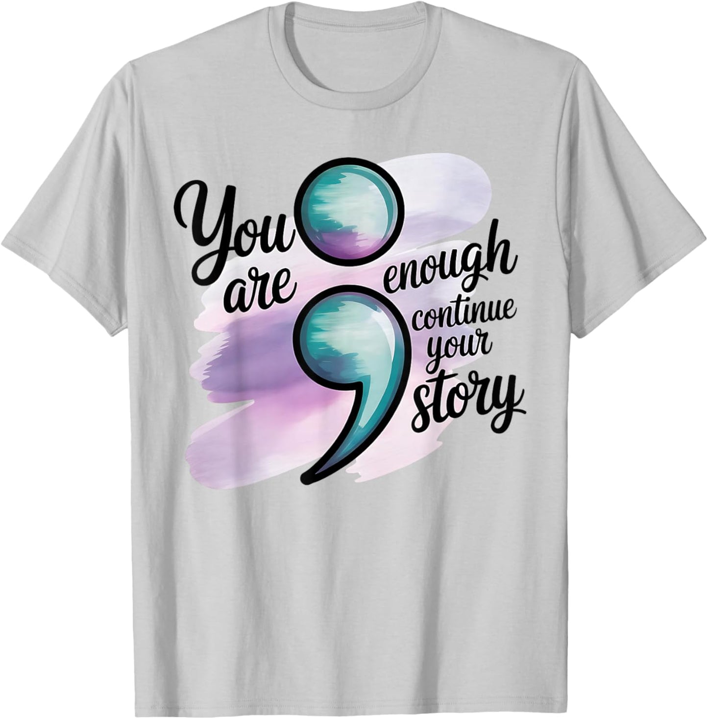 Choose to Keep Writing Your Story Inspirational Quote T-Shirt - T-Shirt | Ash