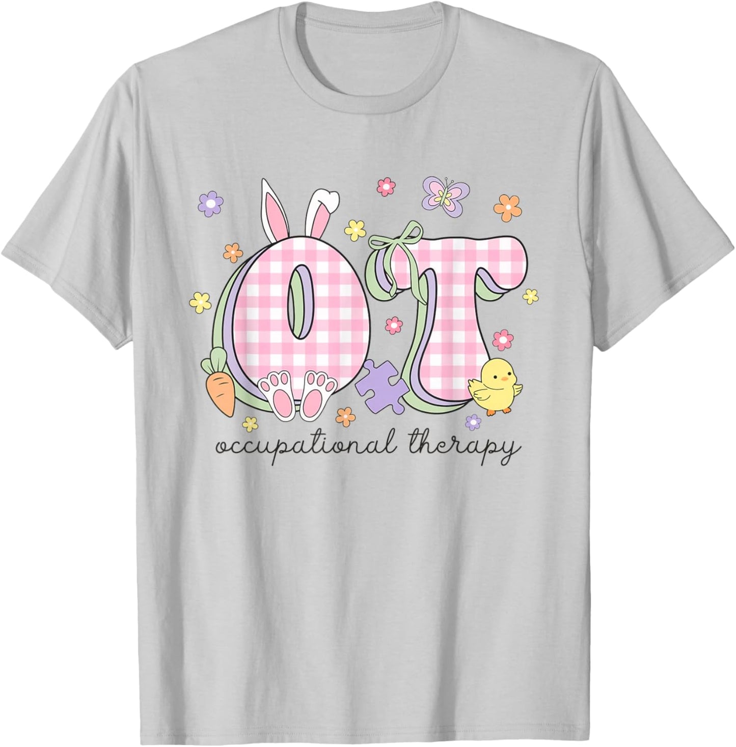 Occupational Therapy Easter Special Education PEDS OT Spring T-Shirt - T-Shirt | Ash