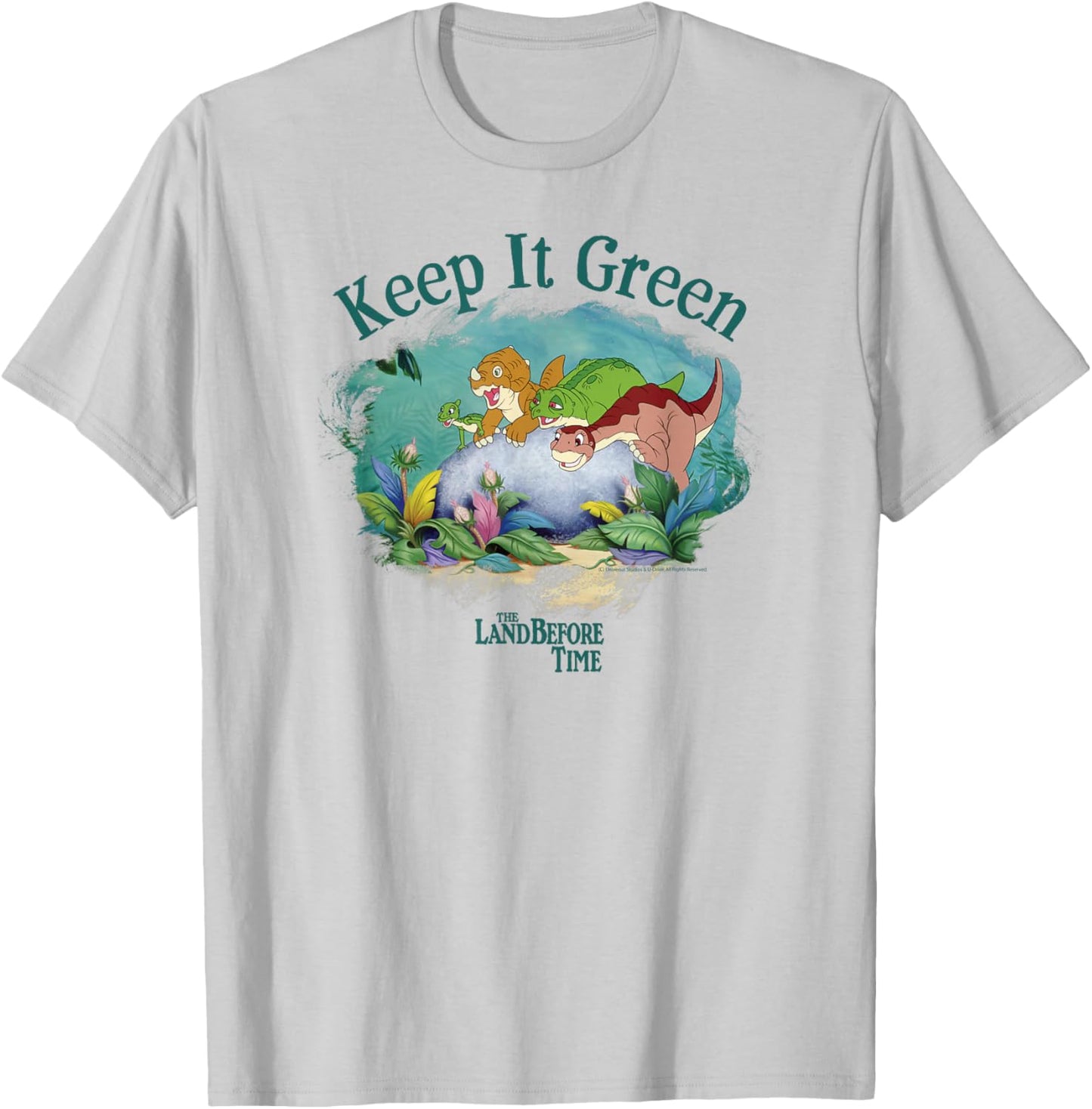 The Land Before Time Keep it Green T-Shirt - T-Shirt | Ash