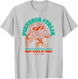 Pizzeria Italia - Best Pizza In Town - I Crust We Trust T-Shirt - T-Shirt | Ash