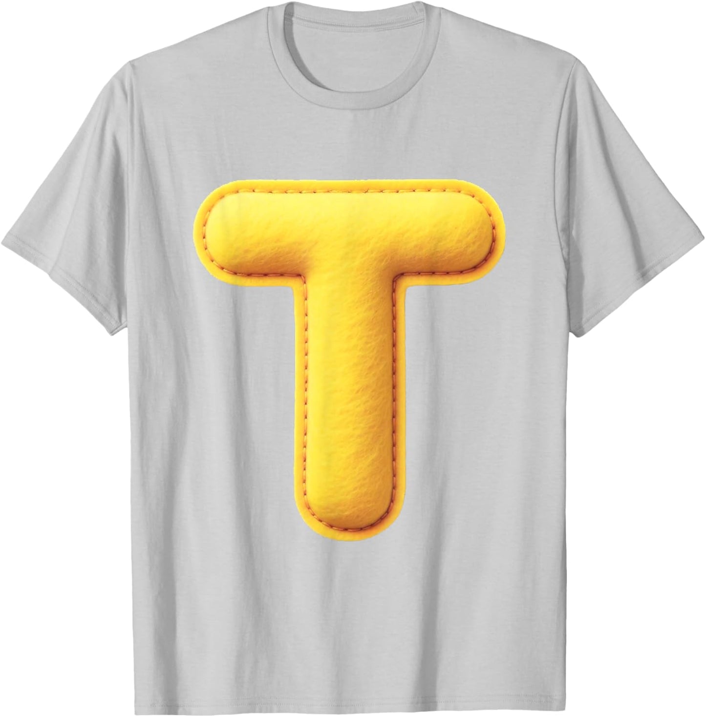 Letter T Funny Chipmunk Group Matching Thanksgiving Costume T-Shirt - T-Shirt | Ash