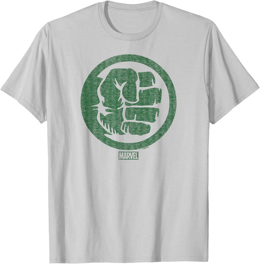 Hulk - Fist Symbol T-Shirt - T-Shirt | Ash