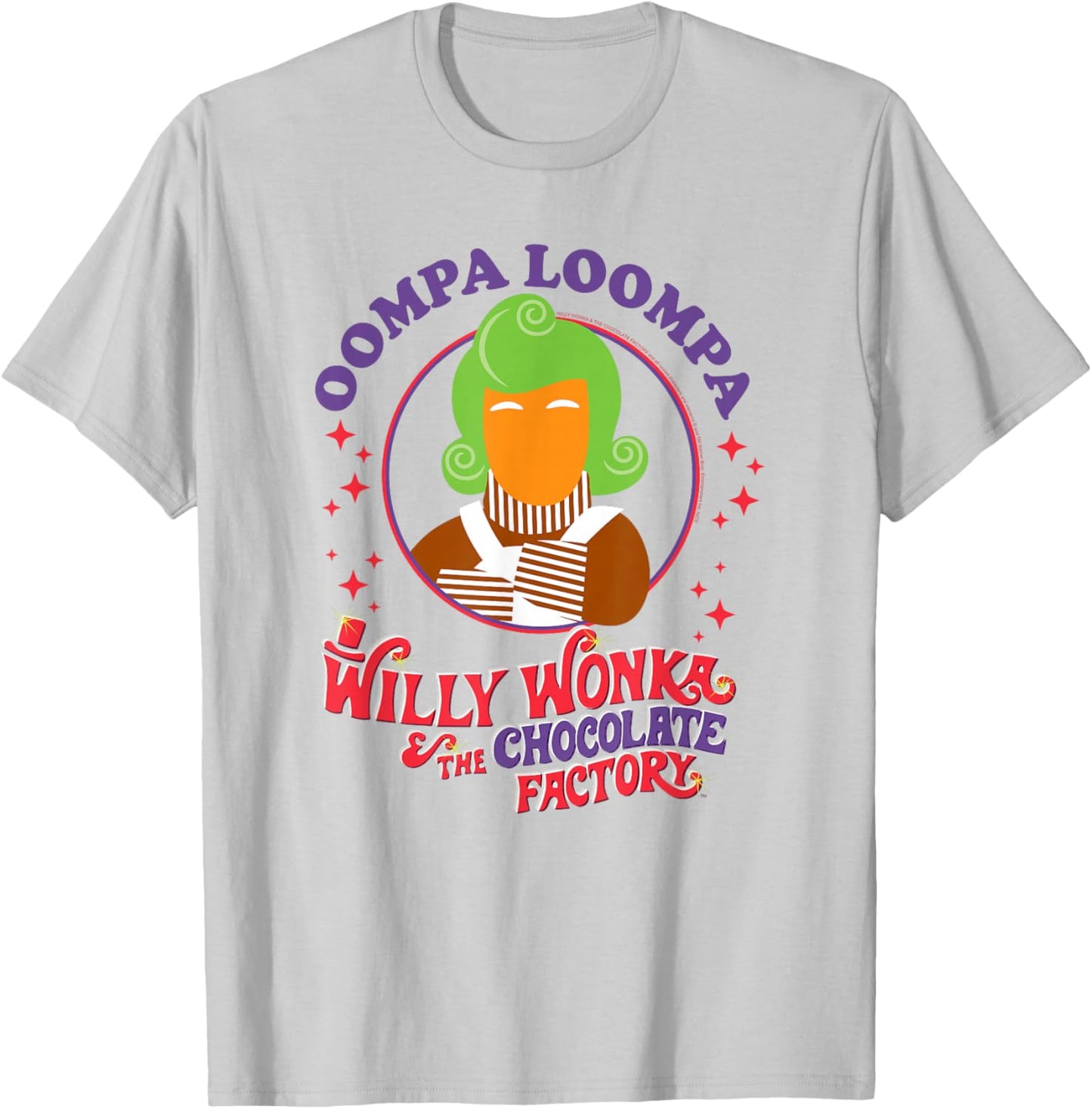 Willy Wonka and The Chocolate Factory Oompa Loompa Drawing T-Shirt - T-Shirt | Ash