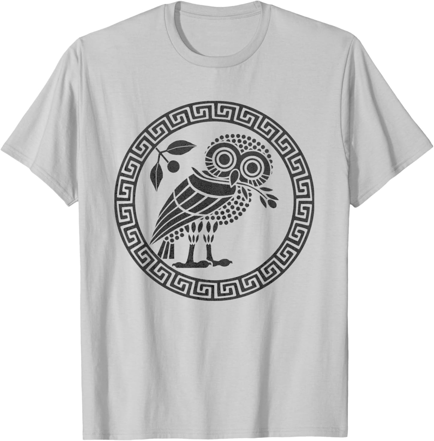 Ancient Athenian Owl Symbol of Athena T-Shirt - T-Shirt | Ash