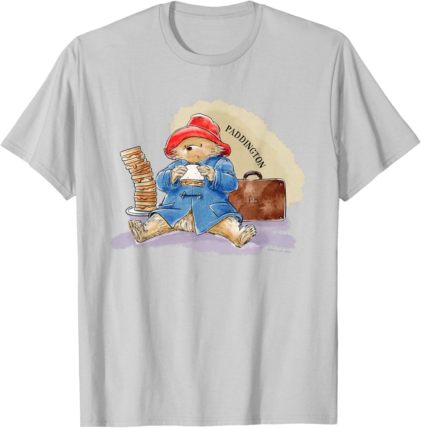 Paddington Bear Marmalade Sandwich Bag T-Shirt - T-Shirt | Ash