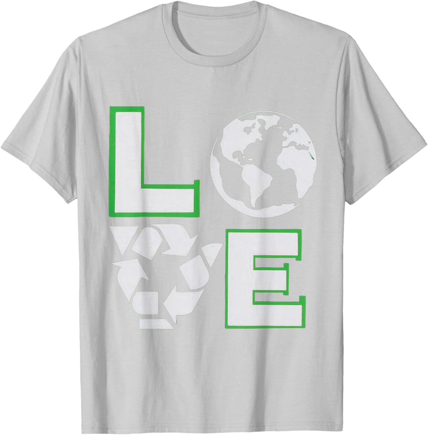 Vintage Green Recycle Earth Day Teacher Kids Recycling , Black, S T-Shirt - T-Shirt | Ash