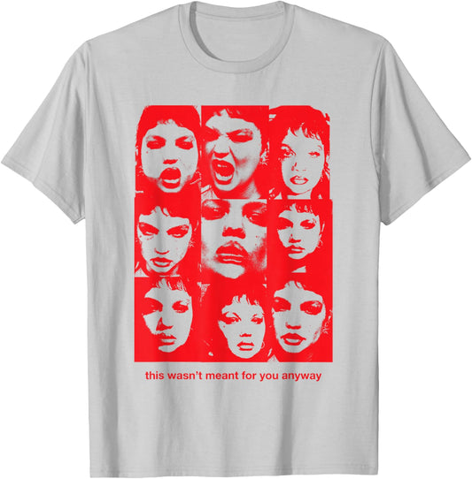 Official Lola Young Red Photo Grid T-Shirt - T-Shirt | Ash