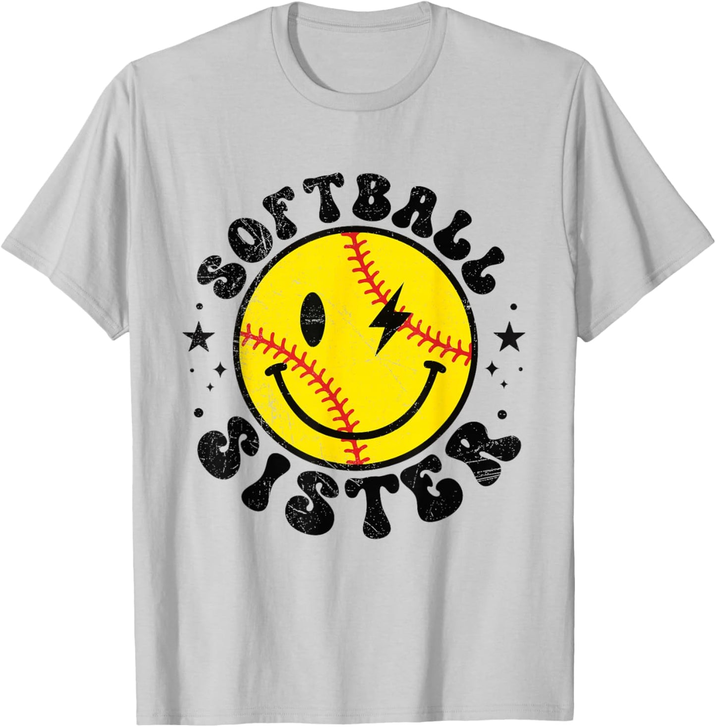 I'm Just Here for the Snacks Softball Sister Toddler Kids T-Shirt - T-Shirt | Ash