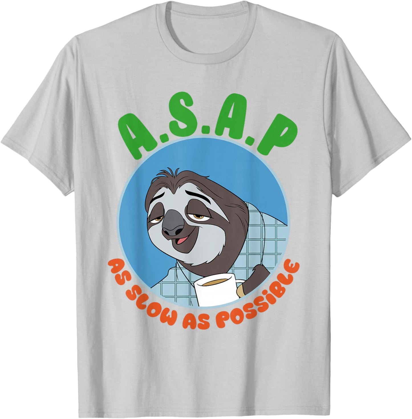 Zootopia 2 Flash Sloth Slow T-Shirt - T-Shirt | Ash