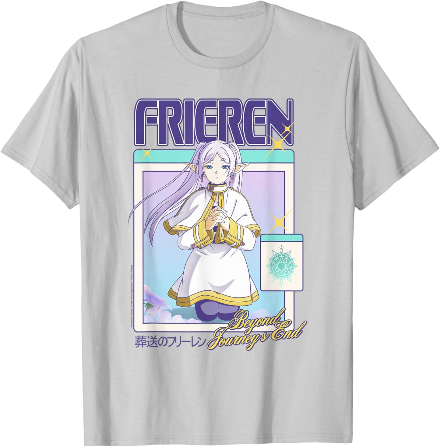 Frieren Gamer Girl Windows Y2K Fantasy Anime T-Shirt - T-Shirt | Ash