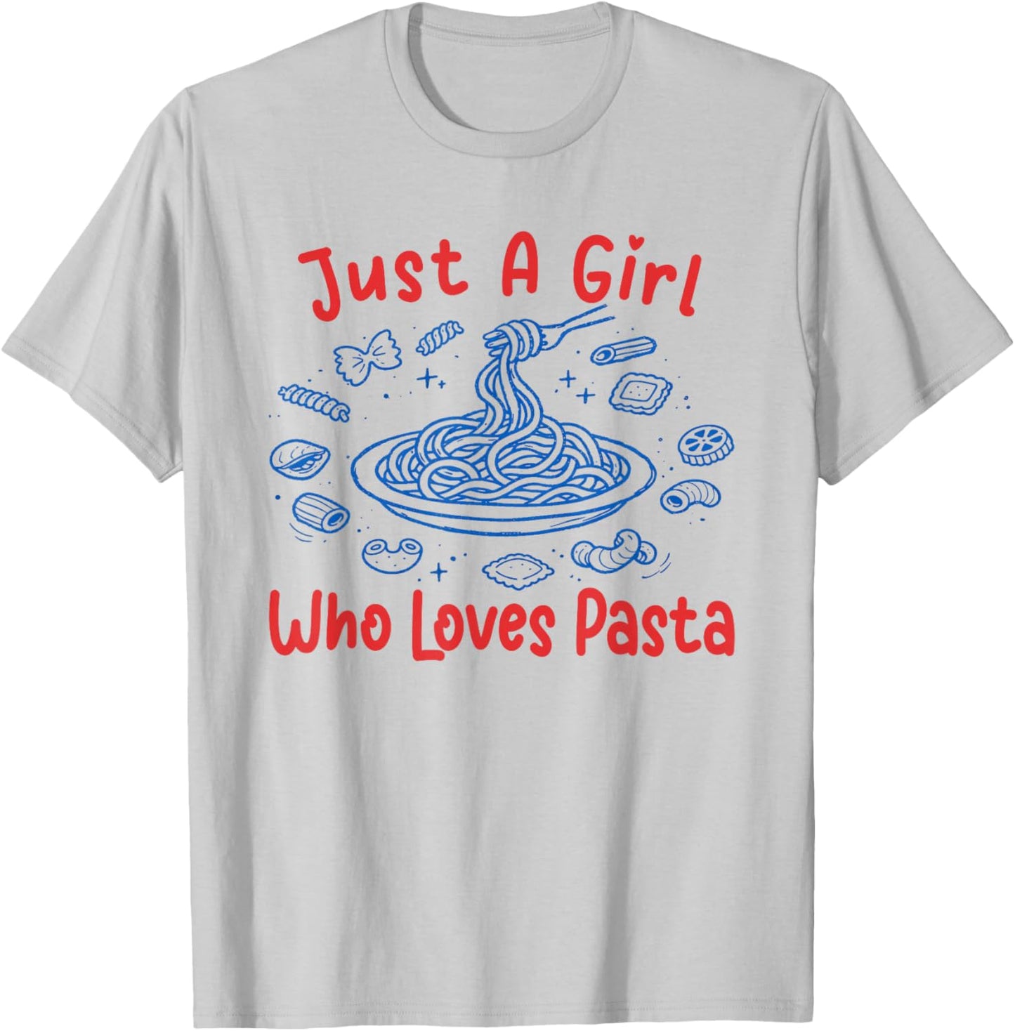 Just A Girl Who Loves Pasta Lover Italian Food Toddler Kids T-Shirt - T-Shirt | Ash